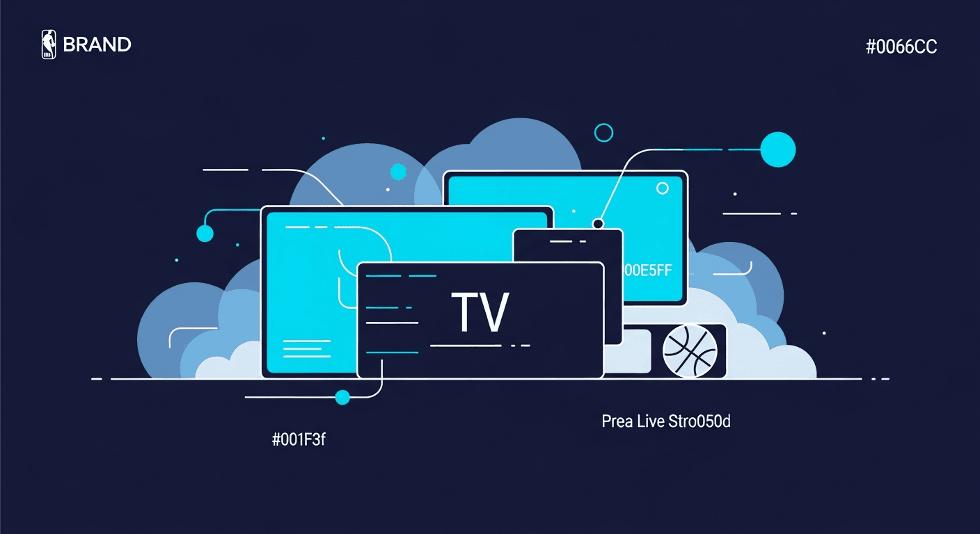 US pro basketball game streaming live in 4K HDR on a Smart TV via IPTV - including playoffs.